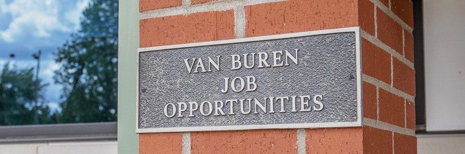 Van Buren Job Opportunities Sign