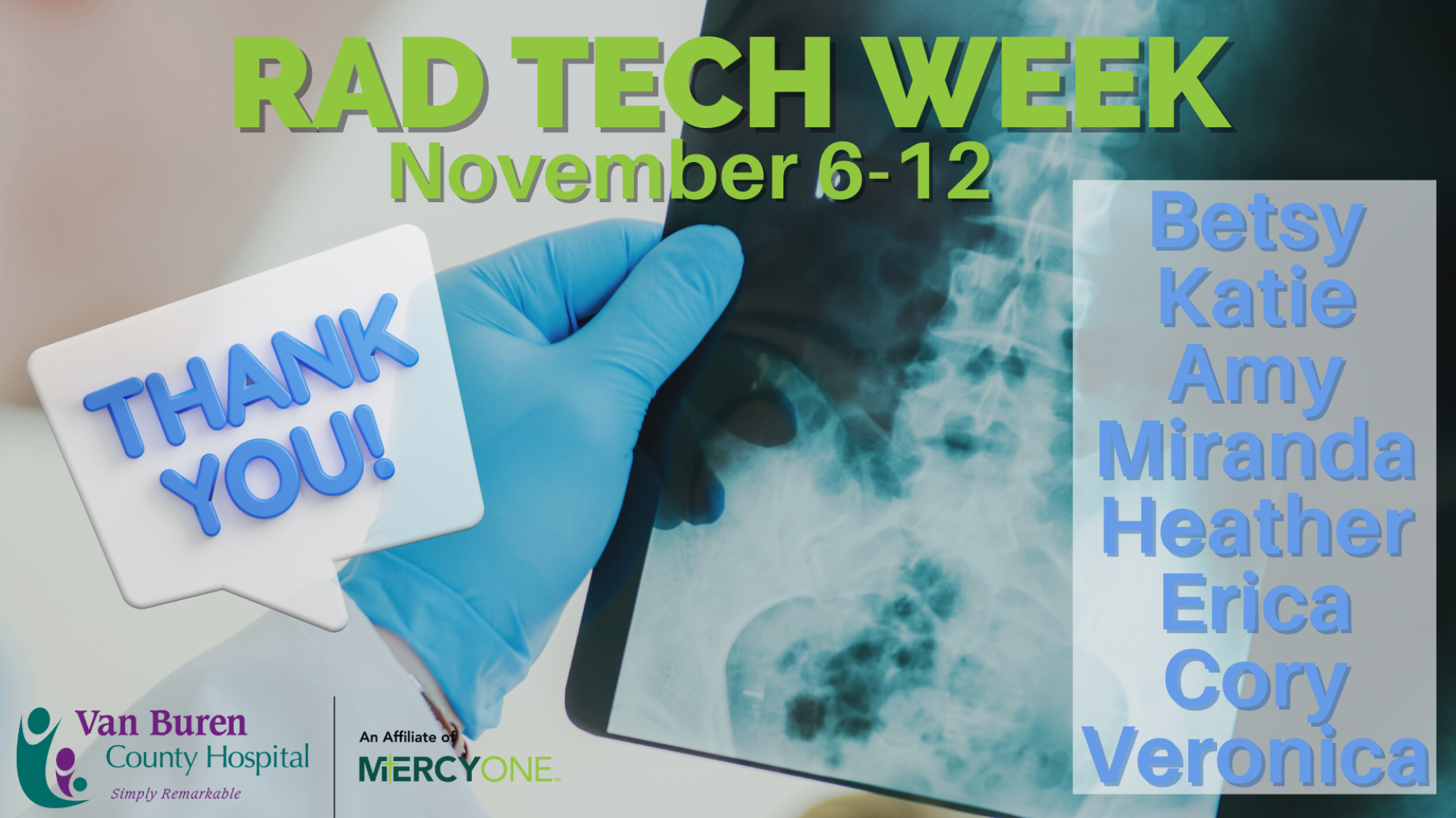 It’s Rad Tech Week! Van Buren County Hospital TittlePress